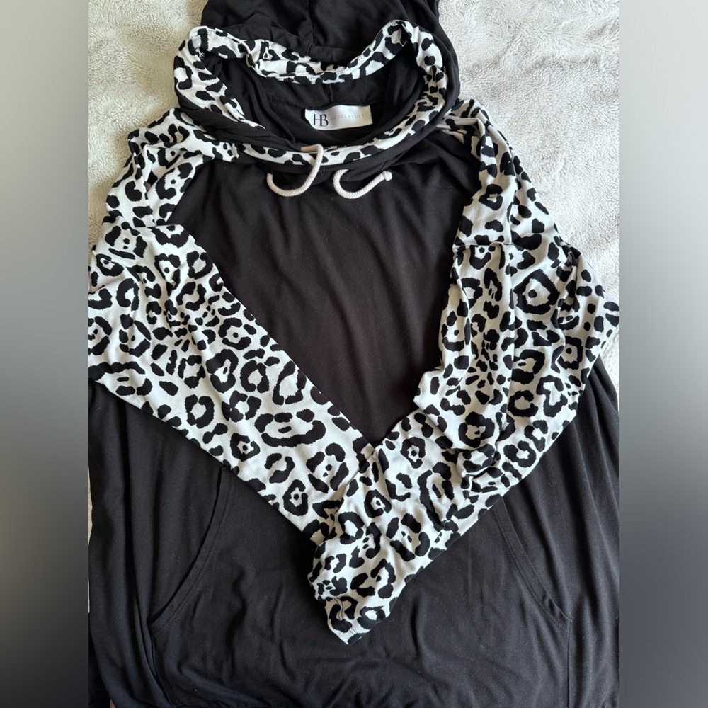 Hazel Blues cheetah hoodie